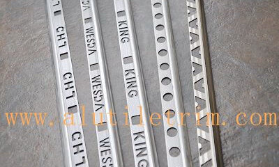 Aluminum tile trim