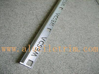 Round edge aluminum tile trim