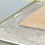 How to install aluminum tile edging