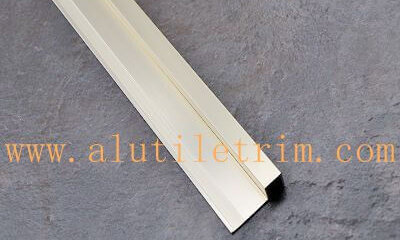 Square edge aluminum tile trim
