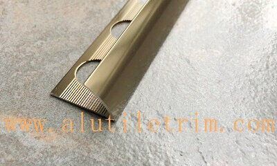10mm shiny bronze round edge tile trim