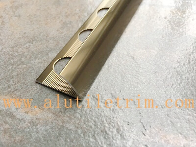 10mm shiny bronze round edge tile trim