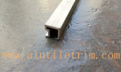 Aluminum square listello tile trim