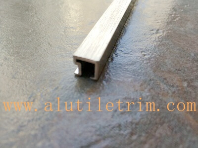 Aluminum square listello tile trim