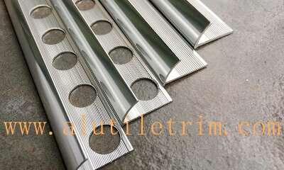 Custom made aluminum tile trim
