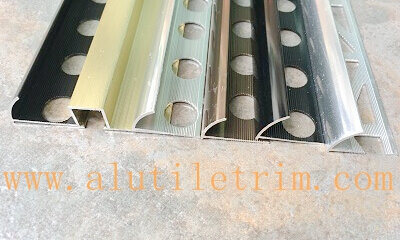 6463 shiny aluminum tile trim