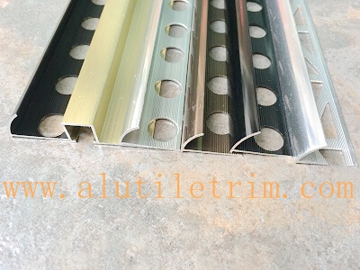 6463 shiny aluminum tile trim