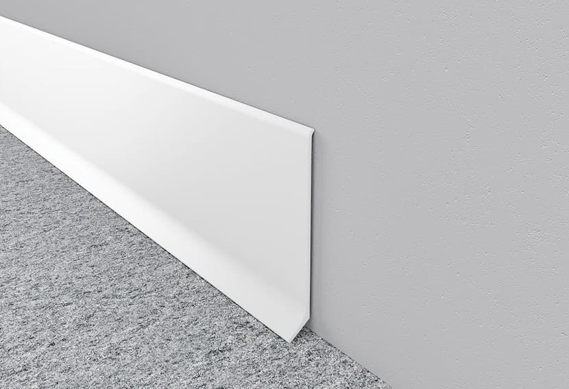 Self adhesive aluminum skirting